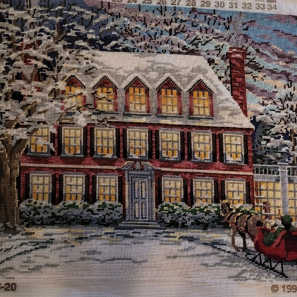 Charming Winter House Cross Stitch